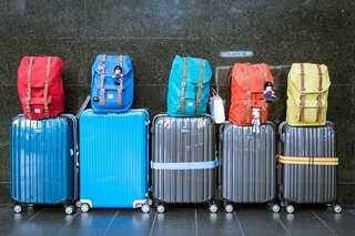 Suitcases at airport