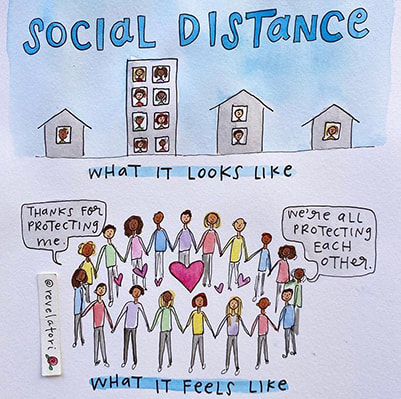 Social Distancing what it looks like vs feels like